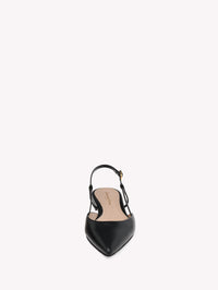 Slingbacks Ascent en cuir lisse - Noir