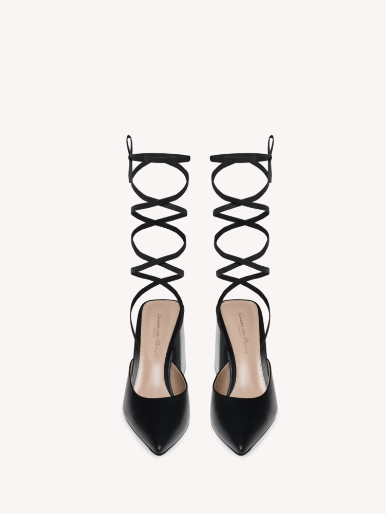 Escarpins Dauphine 85 en cuir lisse - Noir