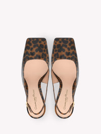 Escarpins Christina 95 en cuir lisse - Marron