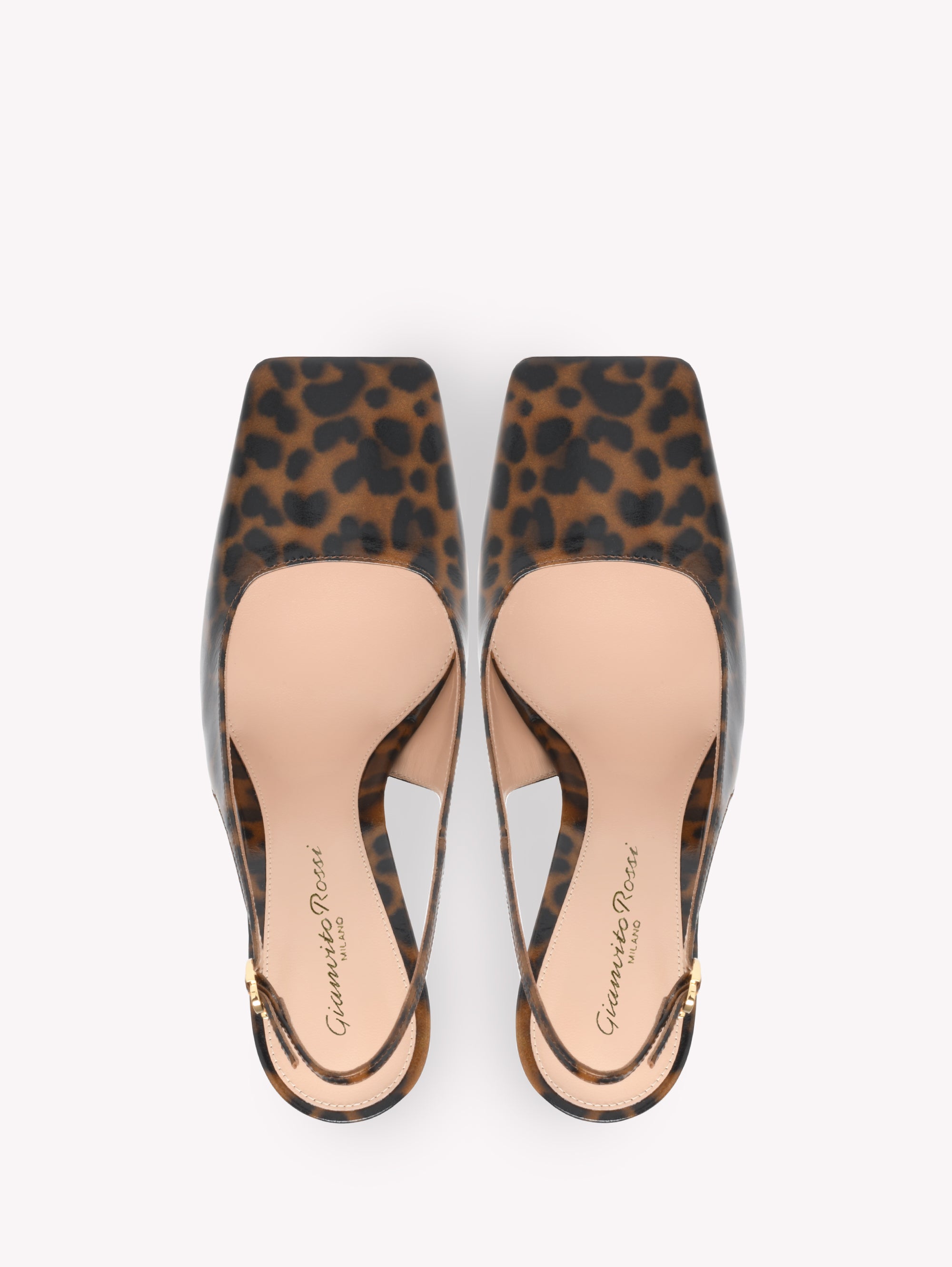 Escarpins Christina 95 en cuir lisse - Marron