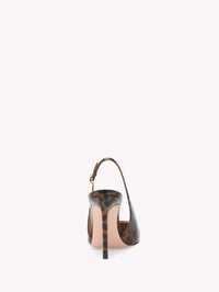 Escarpins Christina 95 en cuir lisse - Marron