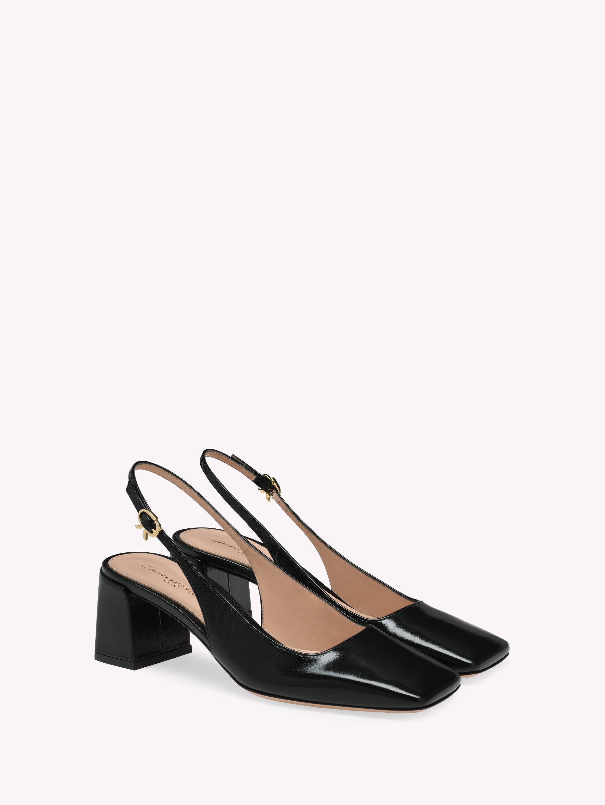 Escarpins Freeda 55 en cuir lisse - Noir