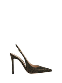 Escarpins Ribbon Sling 105 - Brun