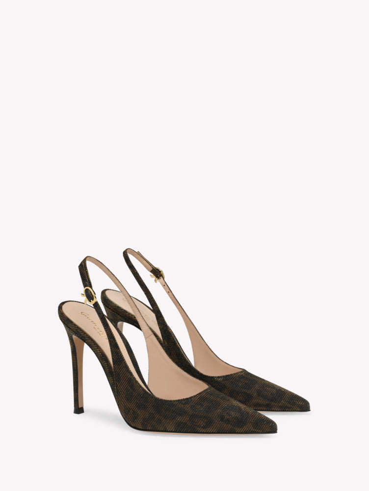 Escarpins Ribbon Sling 105 - Brun