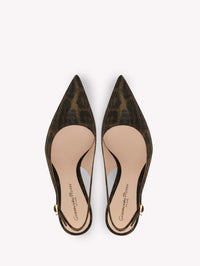 Escarpins Ribbon Sling 105 - Brun