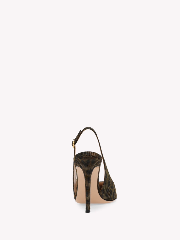 Escarpins Ribbon Sling 105 - Brun