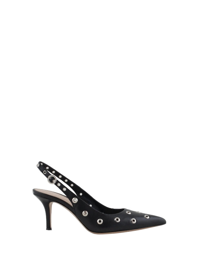 Escarpins Lydia 70 en cuir lisse - Noir