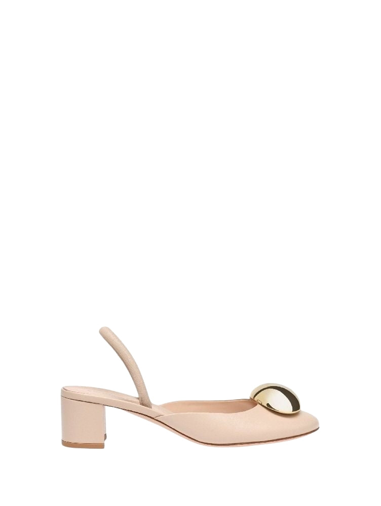 Escarpins Sphera 45 en cuir lisse - Neutre