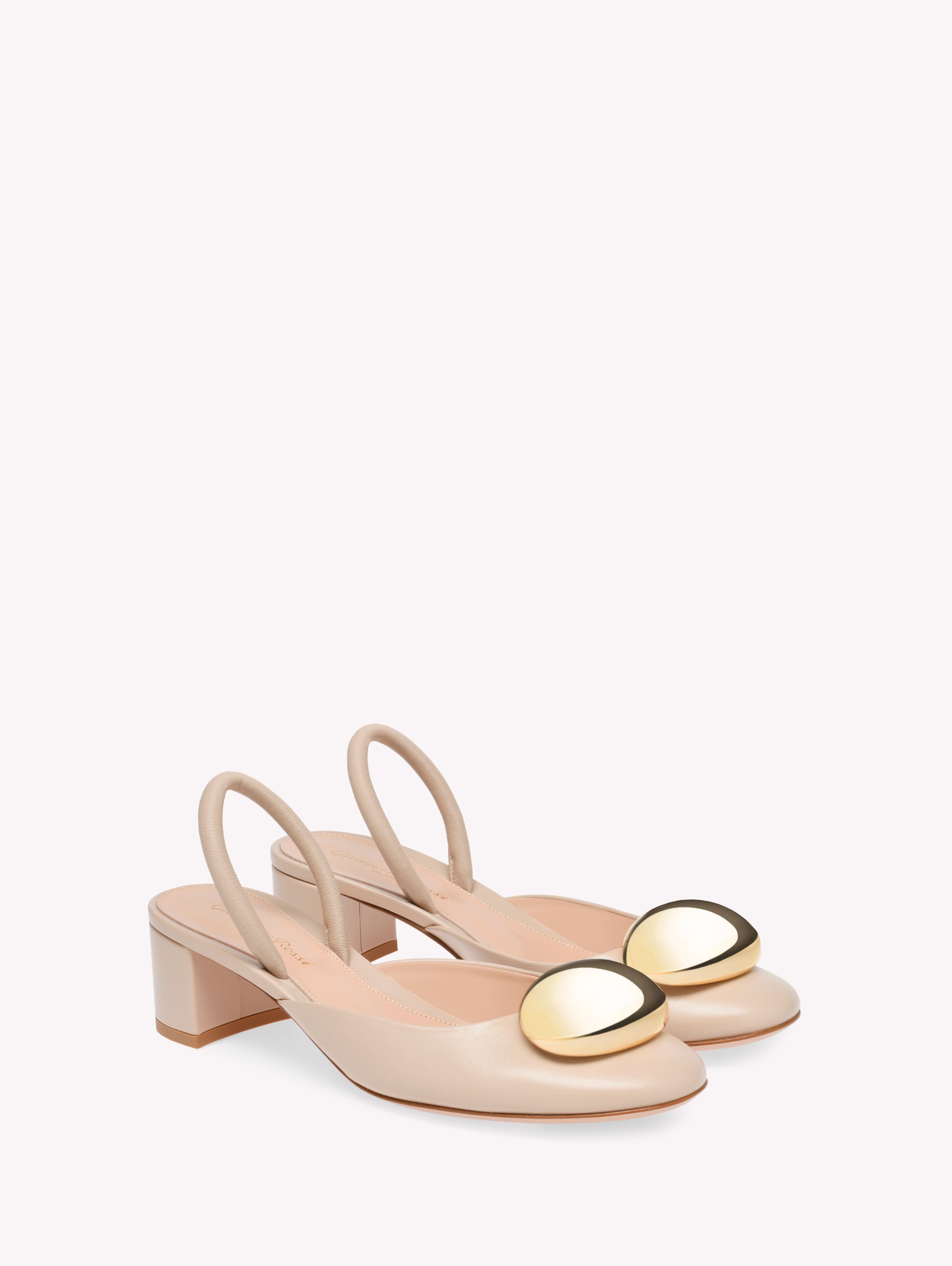 Escarpins Sphera 45 en cuir lisse - Neutre
