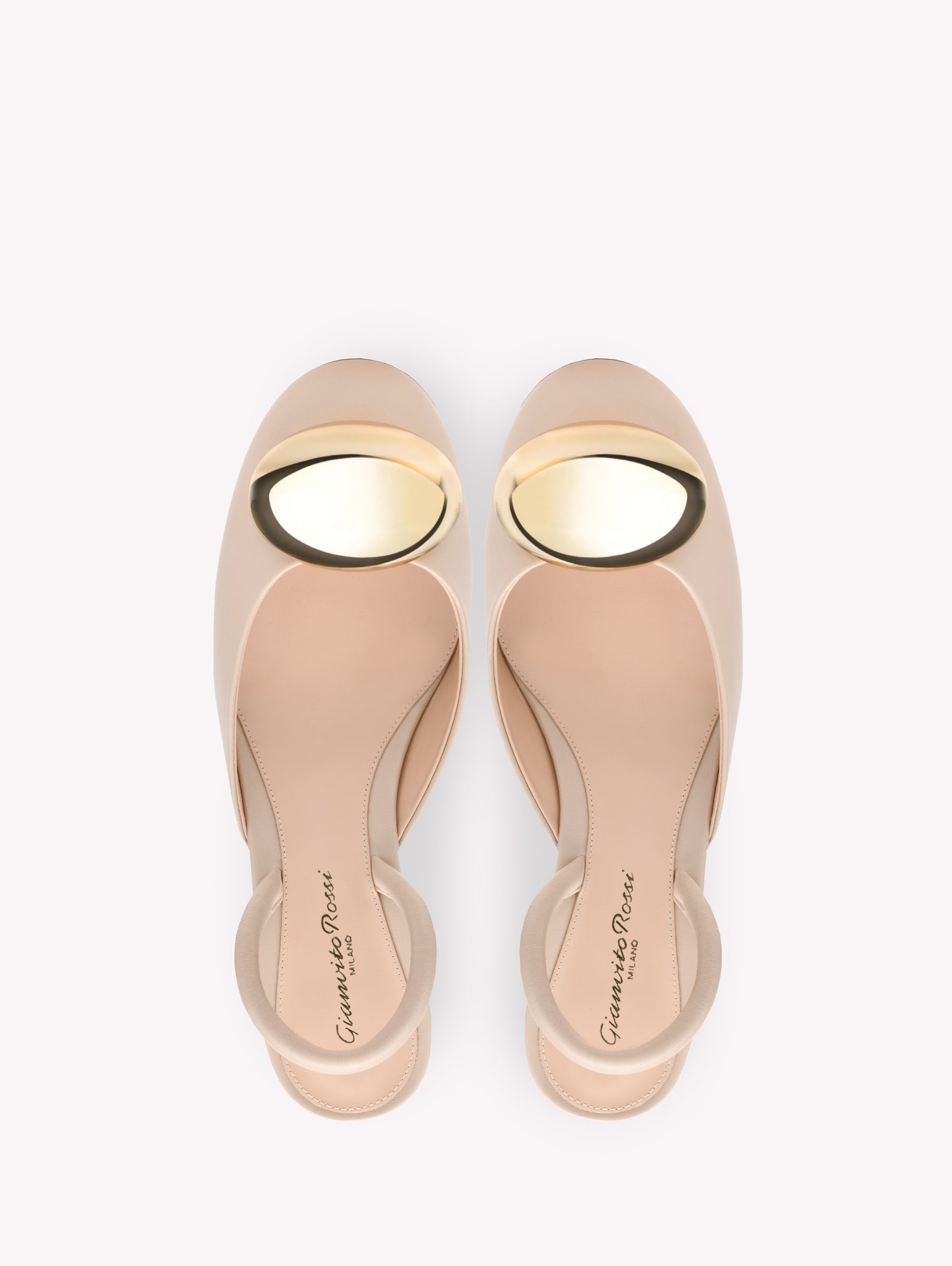 Escarpins Sphera 45 en cuir lisse - Neutre