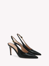Escarpins Robbie 85 en cuir lisse - Noir