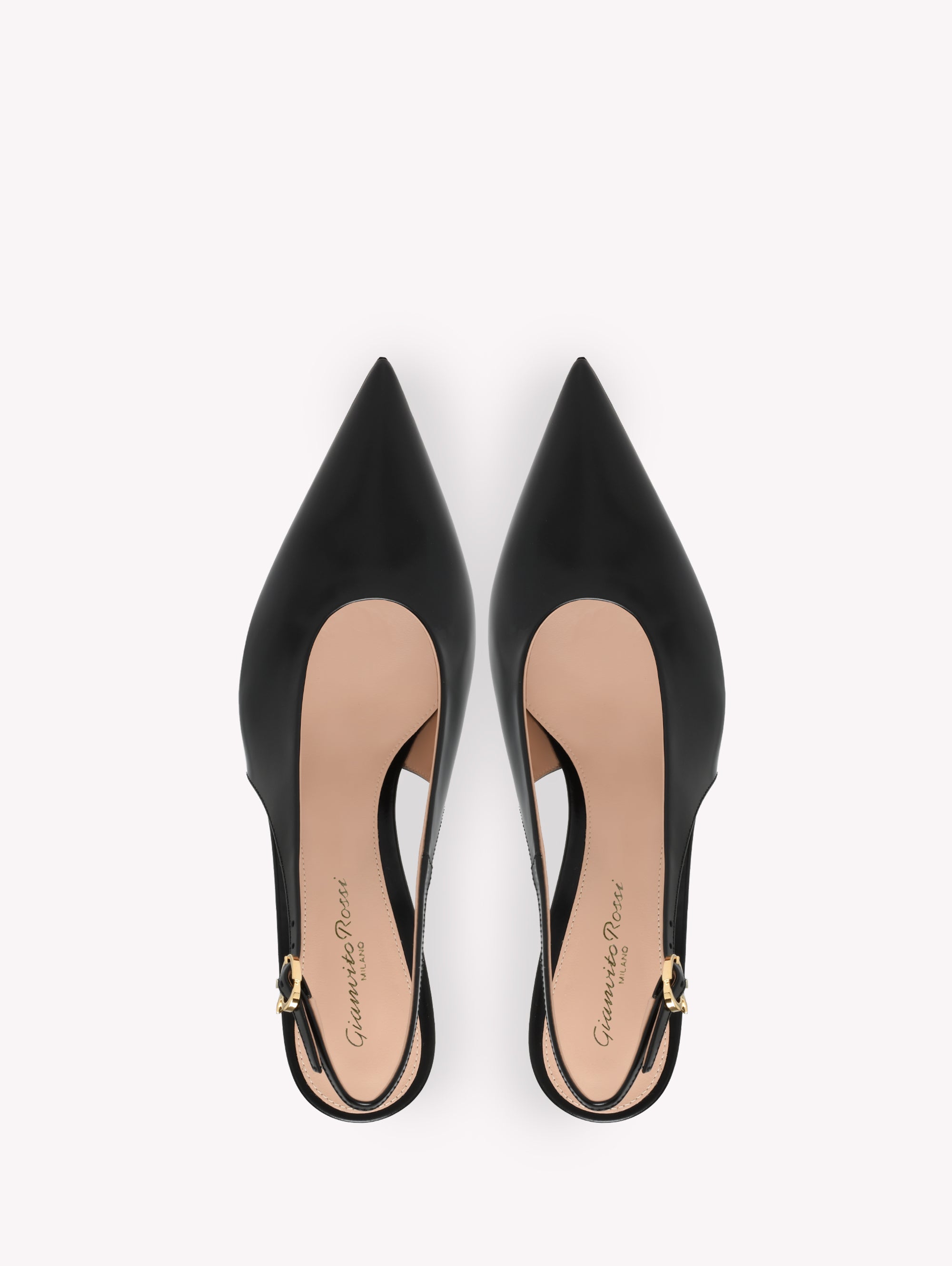 Escarpins Robbie 85 en cuir lisse - Noir