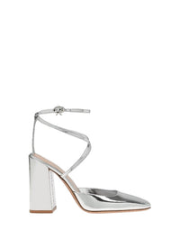 Escarpins Ludovica 95 en cuir lisse - Argent