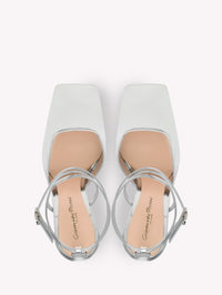 Escarpins Ludovica 95 en cuir lisse - Argent
