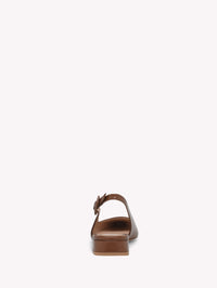 Lindsay flat pumps in smooth leather - Brown