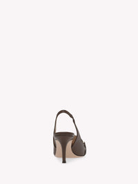 Escarpins Carrey 70 en cuir lisse - Marron