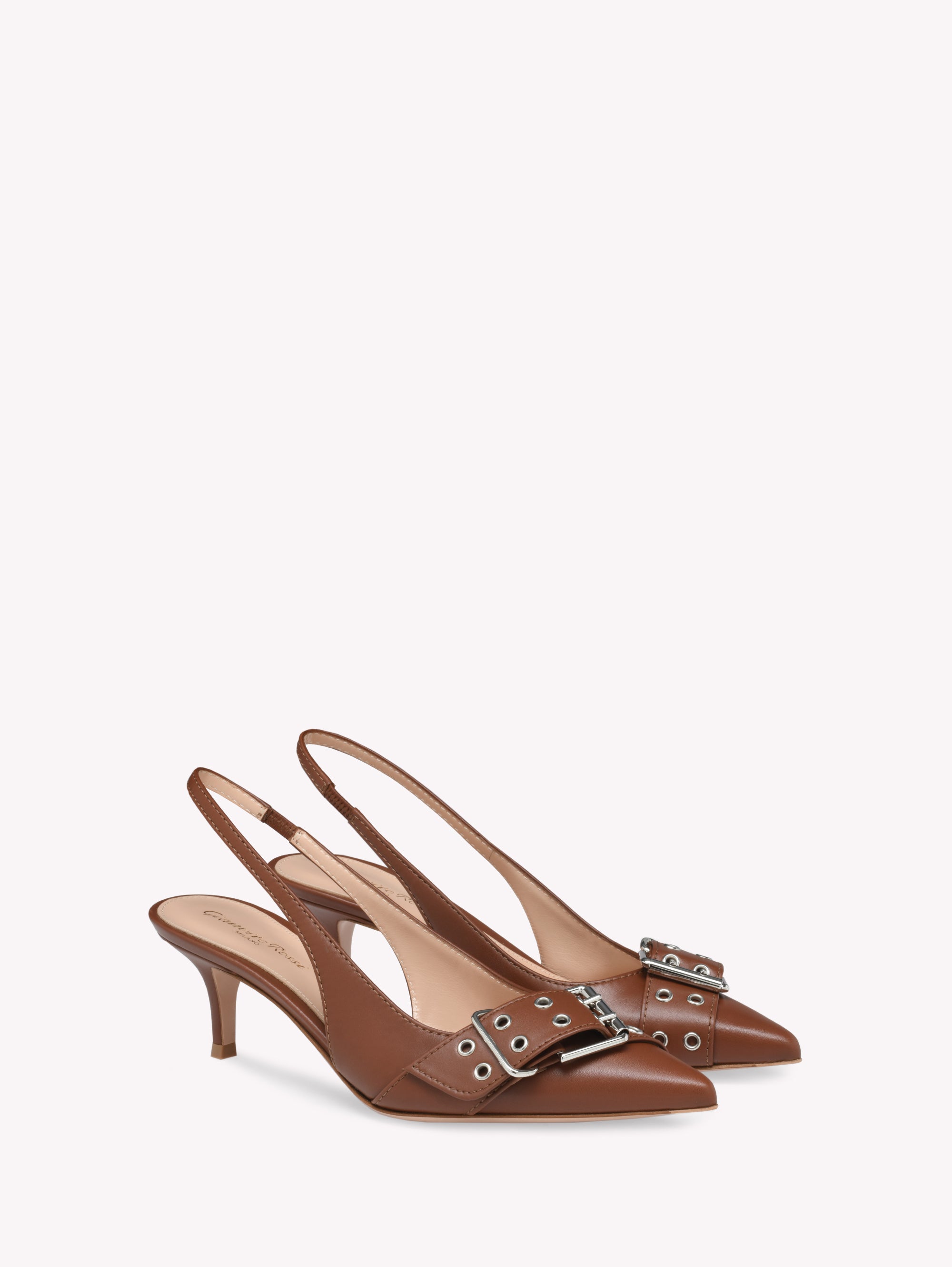Escarpins Leith 55 en cuir lisse - Marron