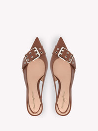 Escarpins Leith 55 en cuir lisse - Marron