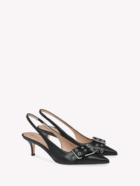 Leith 55 pumps in smooth leather - Black