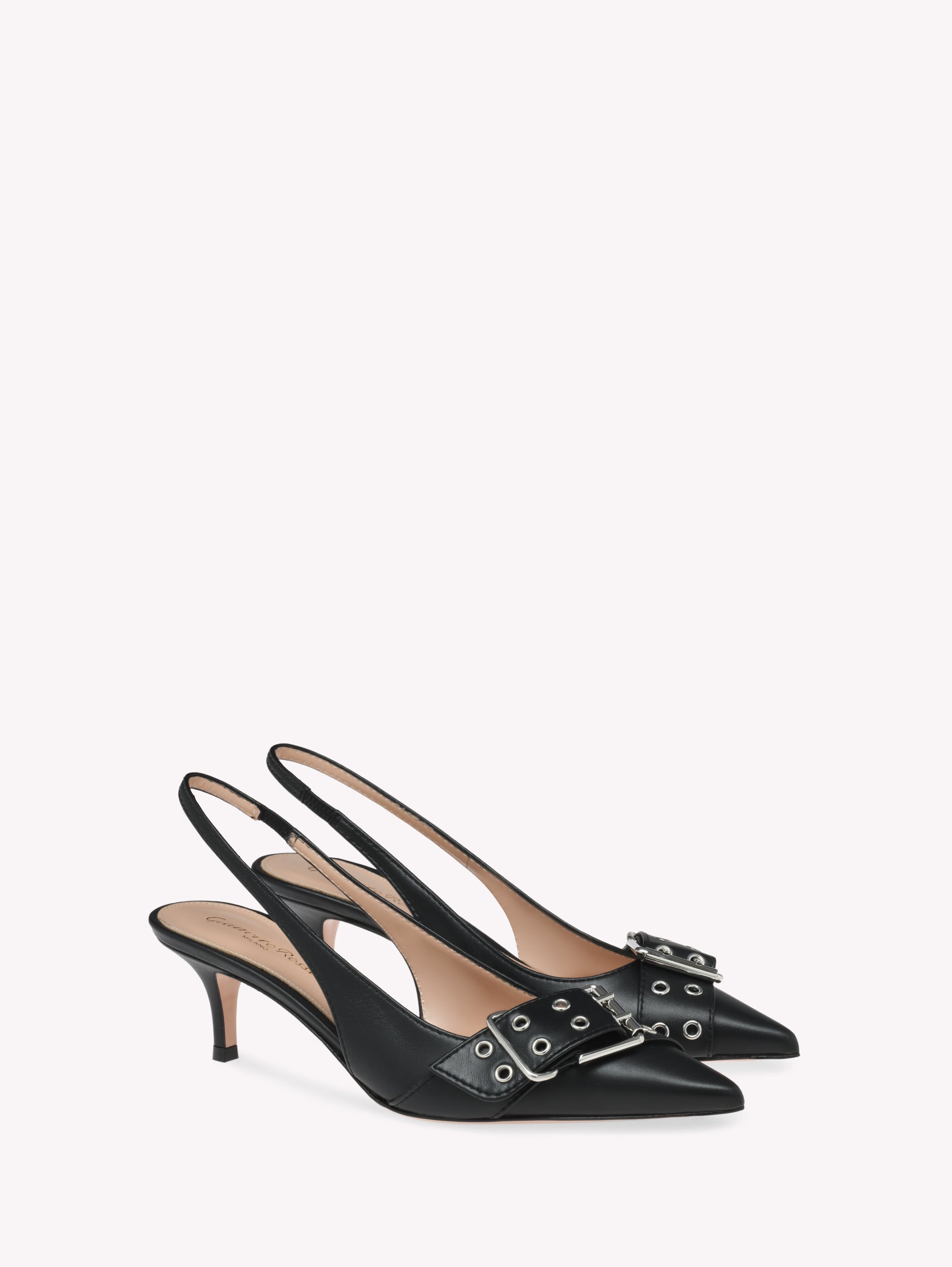 Leith 55 pumps in smooth leather - Black