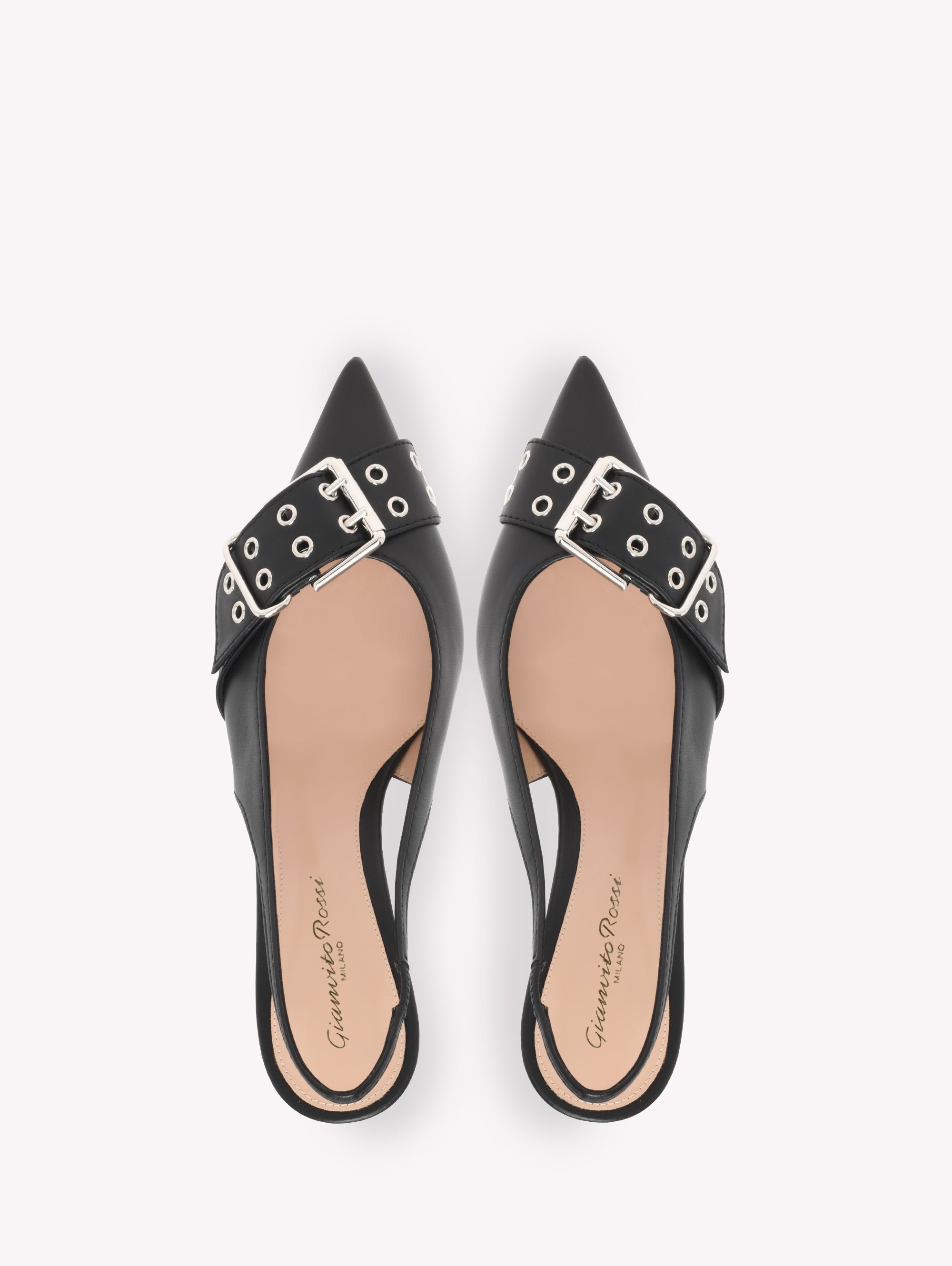 Leith 55 pumps in smooth leather - Black