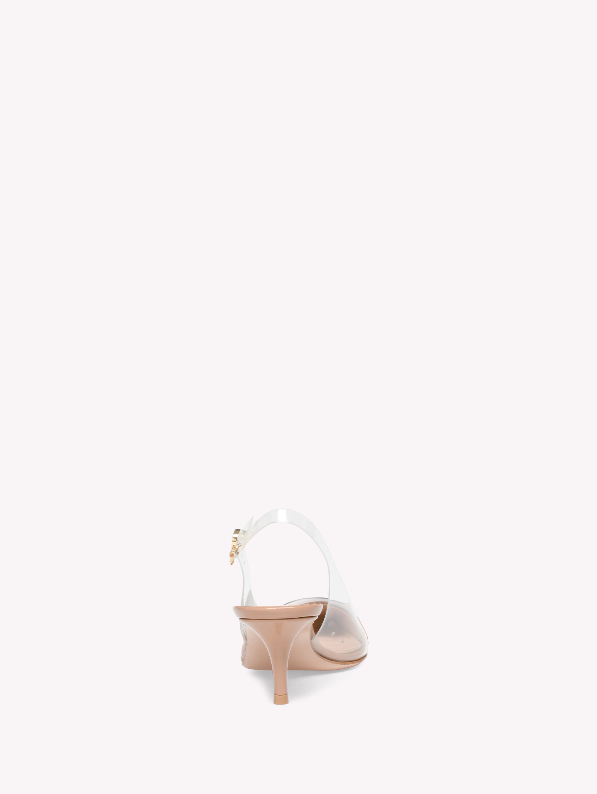 Escarpins Plexi Sling 55 en cuir lisse mélangé - Neutre
