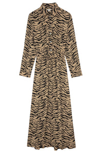 Radial Tiger dress - Natural