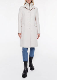 Wool officer’s coat - Concrete