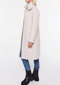 Wool officer’s coat - Concrete