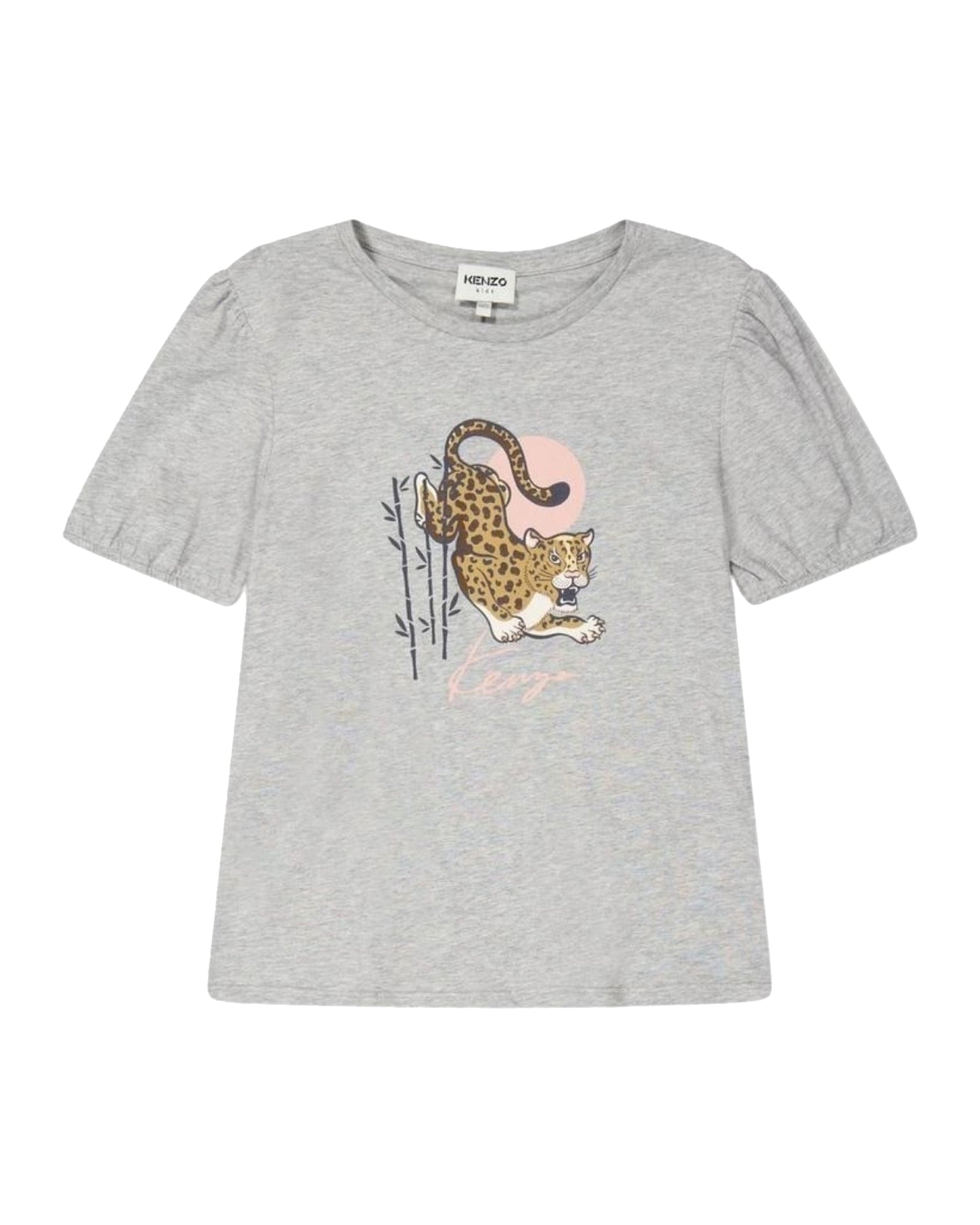 Short-sleeved cotton T-shirt - Light grey