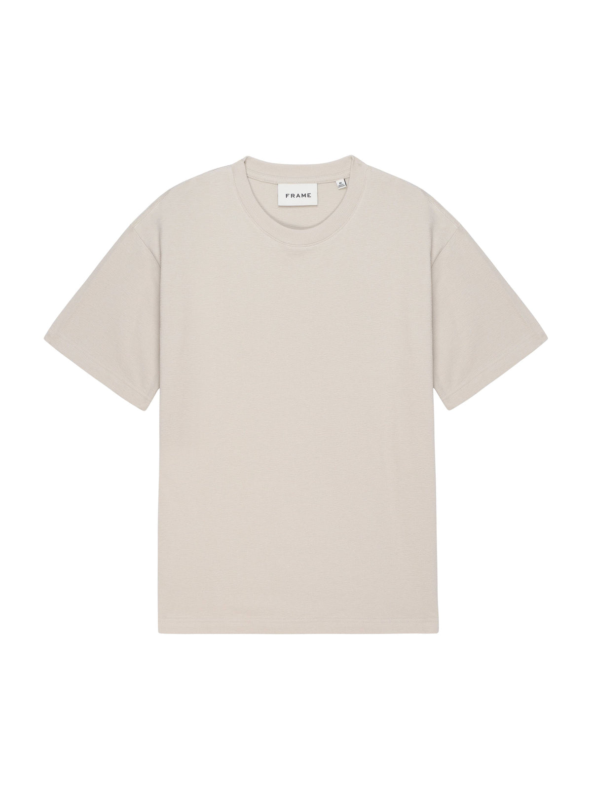 PS25   S/S BOXY TEXTURED TEEOFF WHITE
