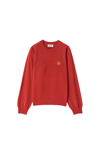 Sweatshirt coupe oversize Tiger Crest - Red