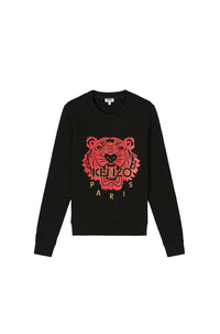 Sweatshirt relief Tiger - Black