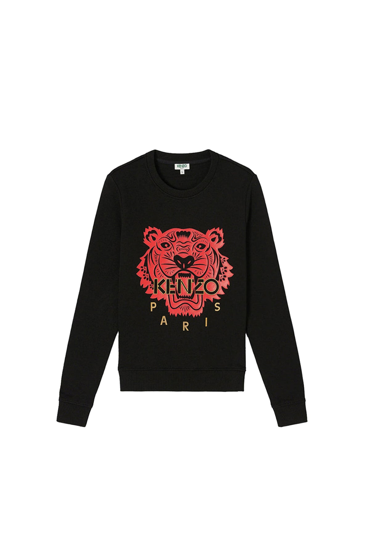 Sweatshirt relief Tiger - Black