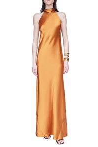Robe Sienna longue - Brandy
