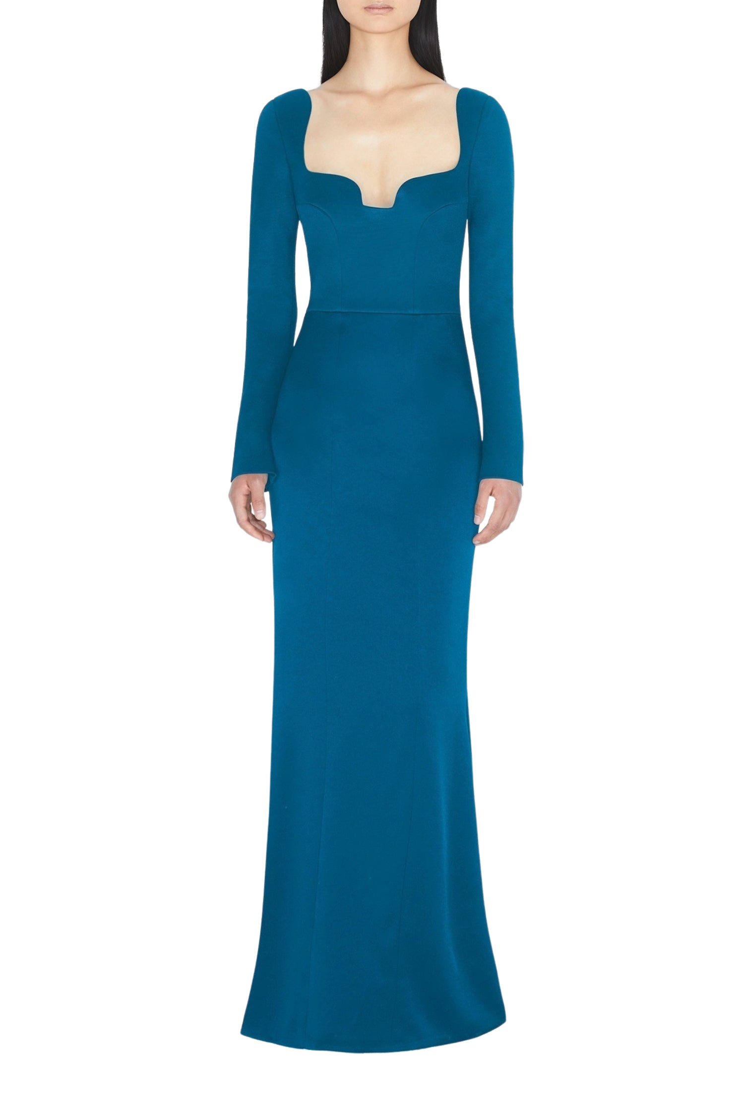 Robe ajustée Arch - Peacock