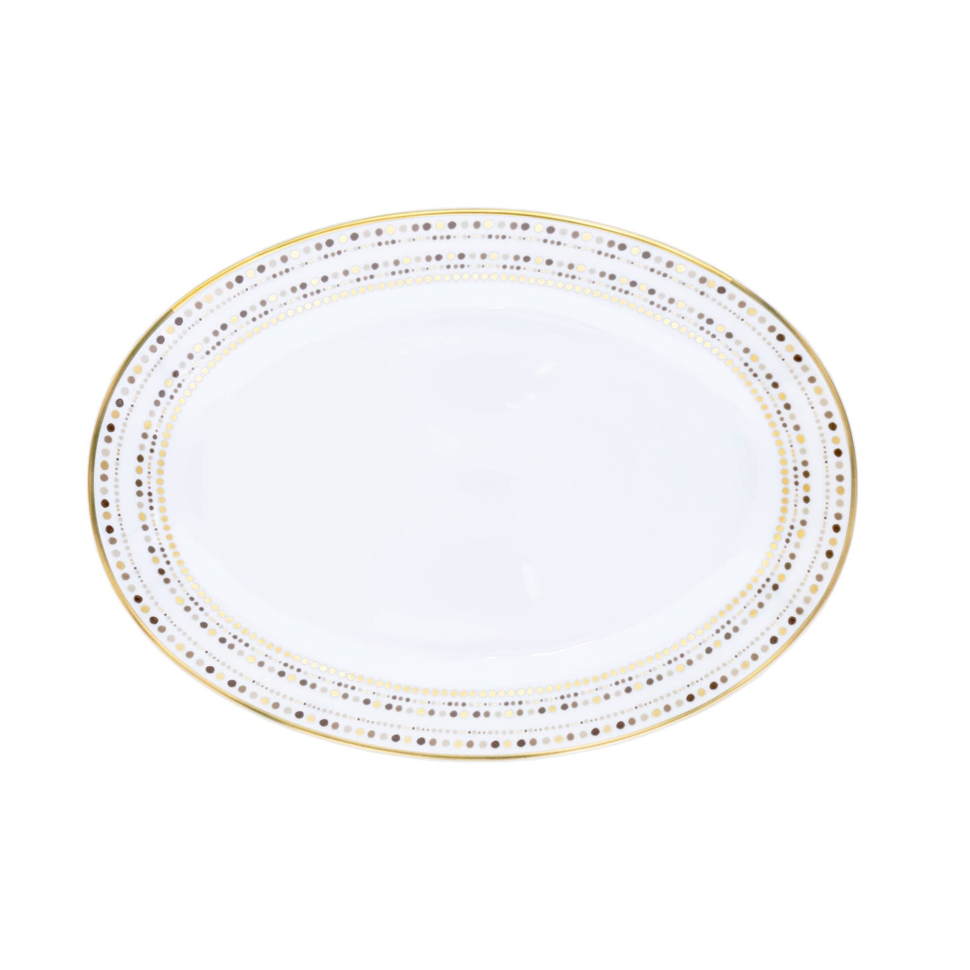 Plat ovale Villa Toscana en porcelaine - Mastic