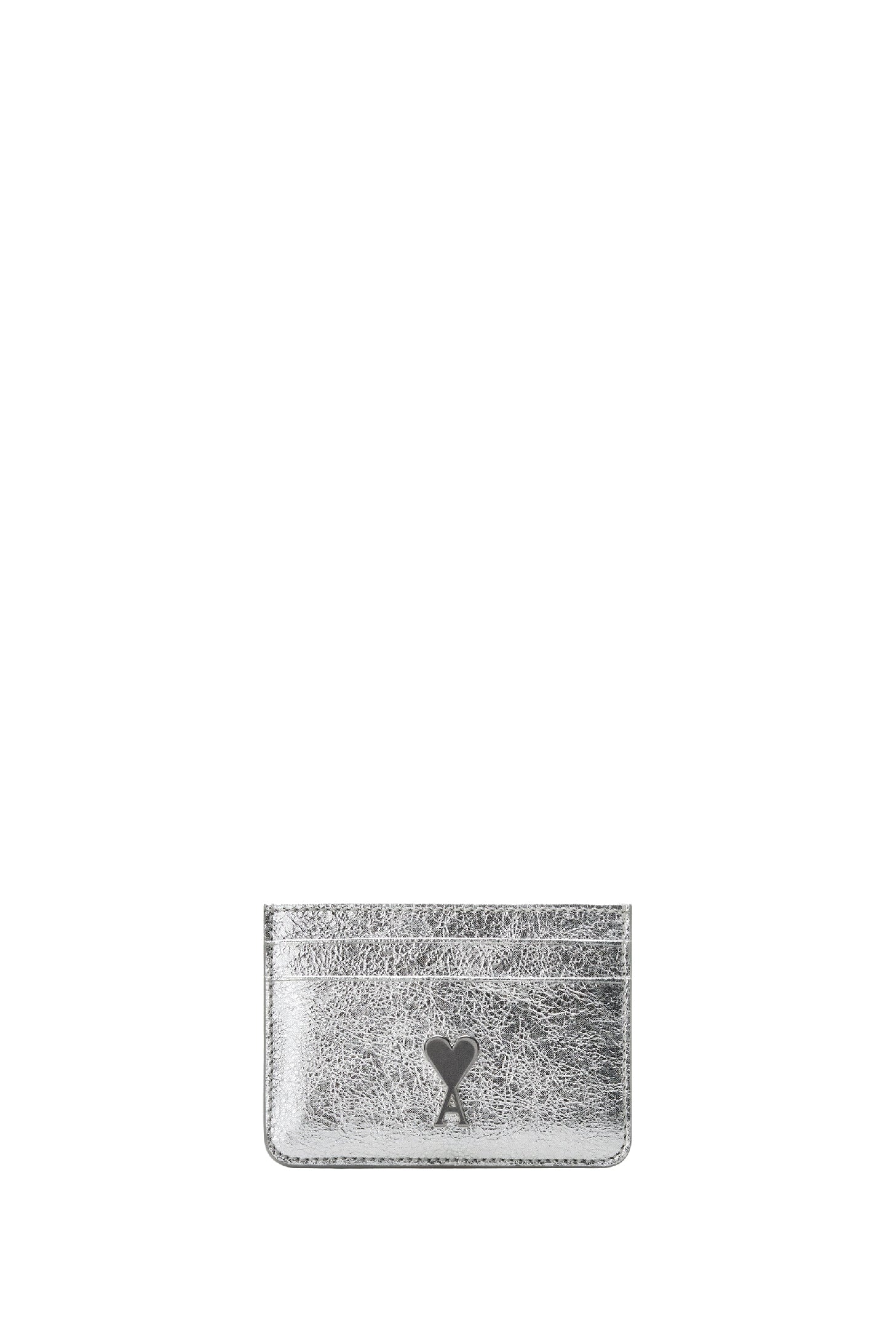 Porte-cartes Ami de Cœur en cuir - Silver