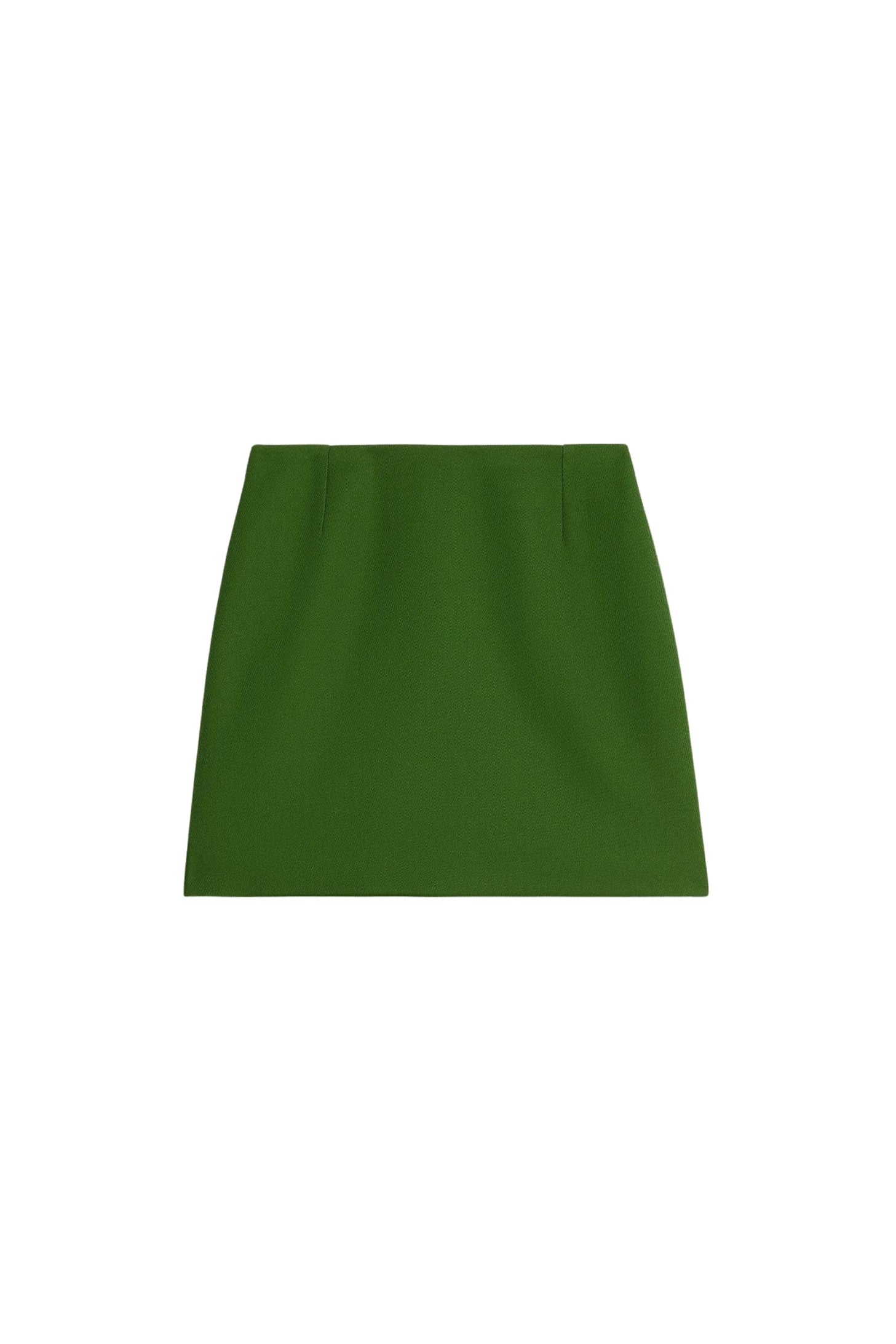Jupe courte en laine - Evergreen