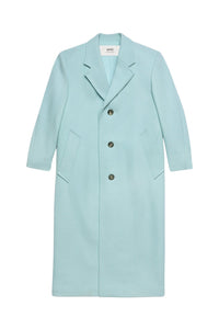 Manteau oversize à boutons en laine - Aquamarine