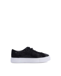Baskets Oméga en cuir - Black