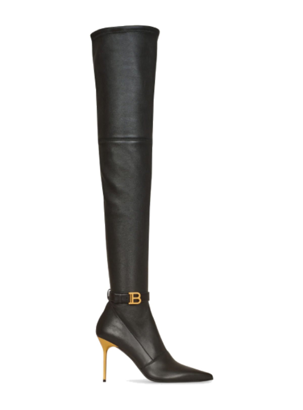 Cuissardes Raven en cuir stretch - Noir