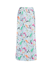 Balmain x Stranger Things pleated skirt - Multicolor