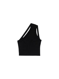 55€ / 3 sold //24 QTY / ST13%   Débardeur asymétrique Ascu en lin - Black