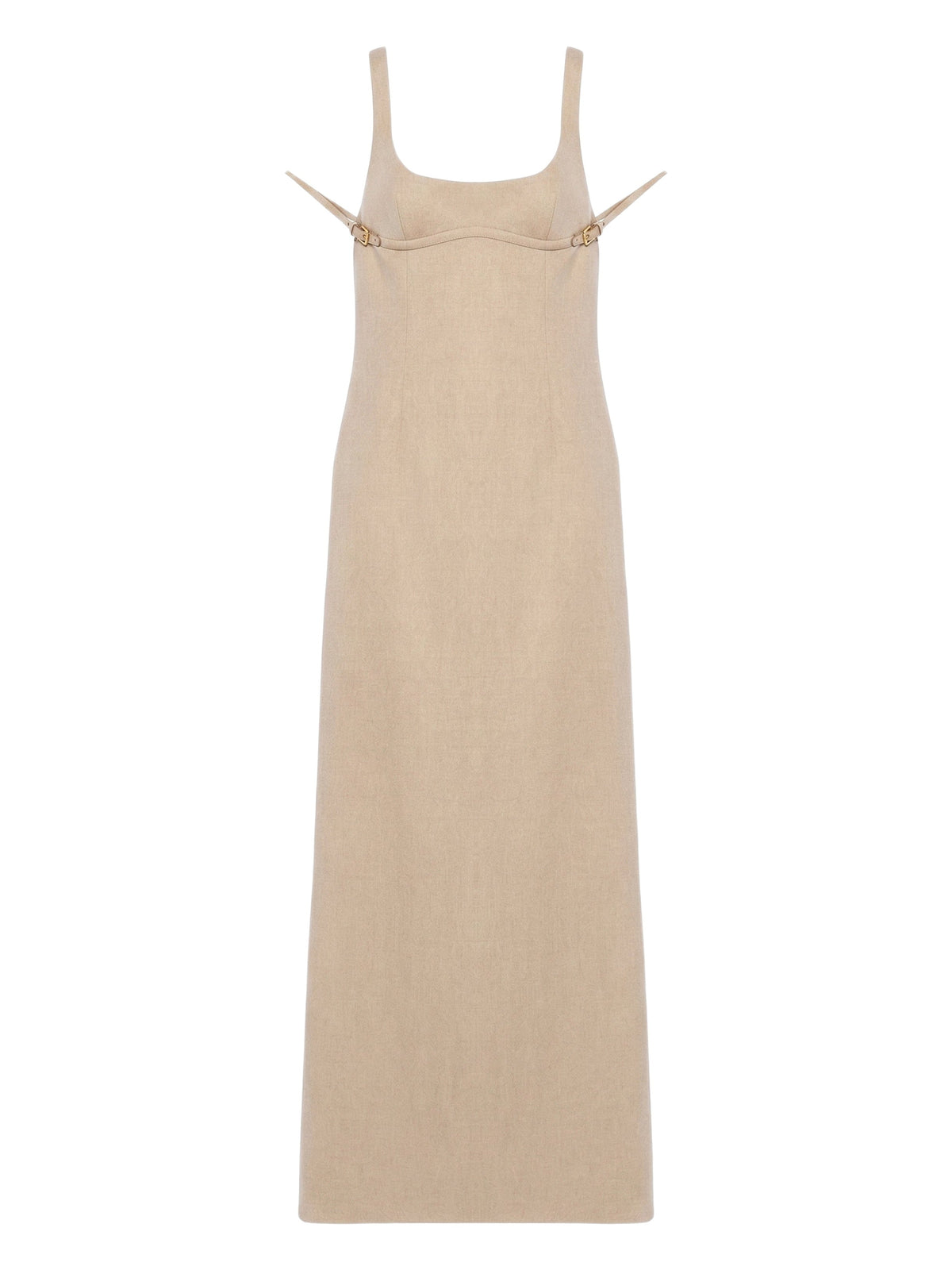 Robe longue Valdu en laine - Beige