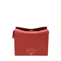 Sac Pia porte croisé en cuir grainé - Tomate