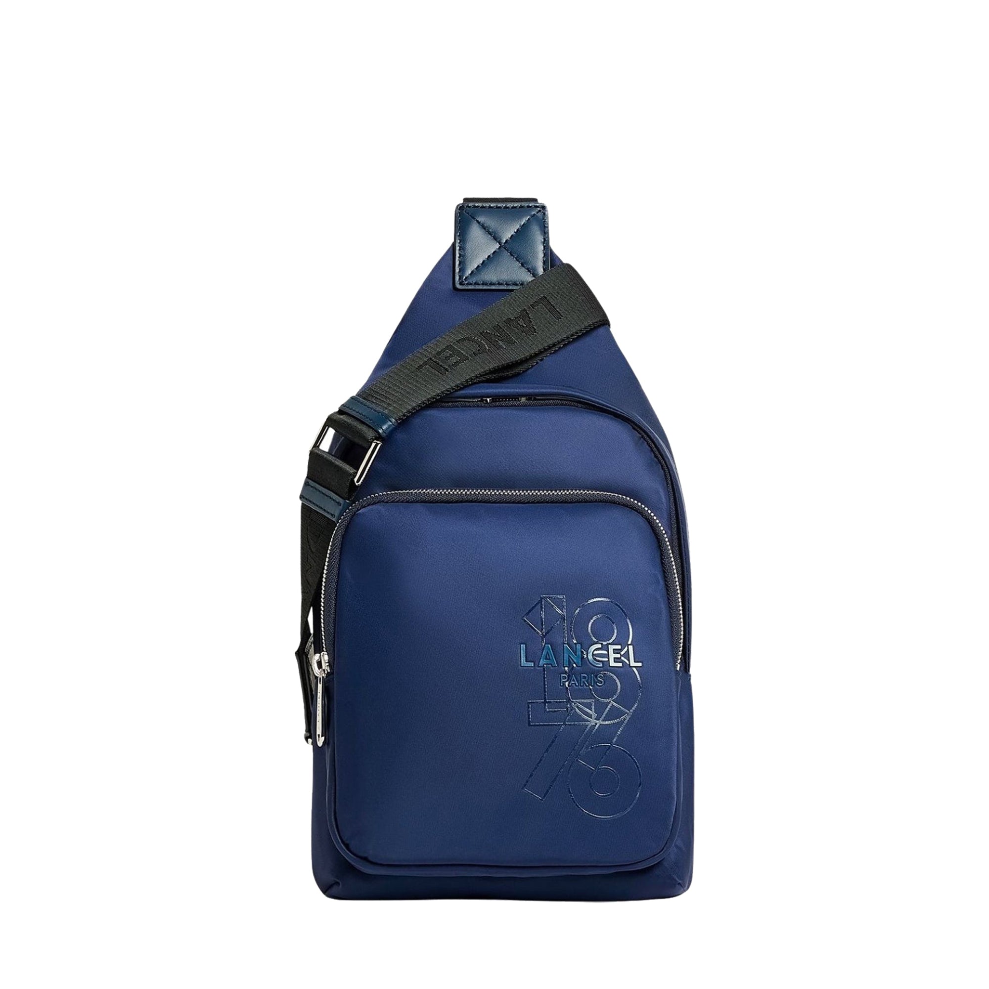 Sac à dos Léo bandoulière en toile - Bleu pétrole
