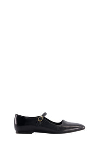 Ballerines Mary en cuir - Black