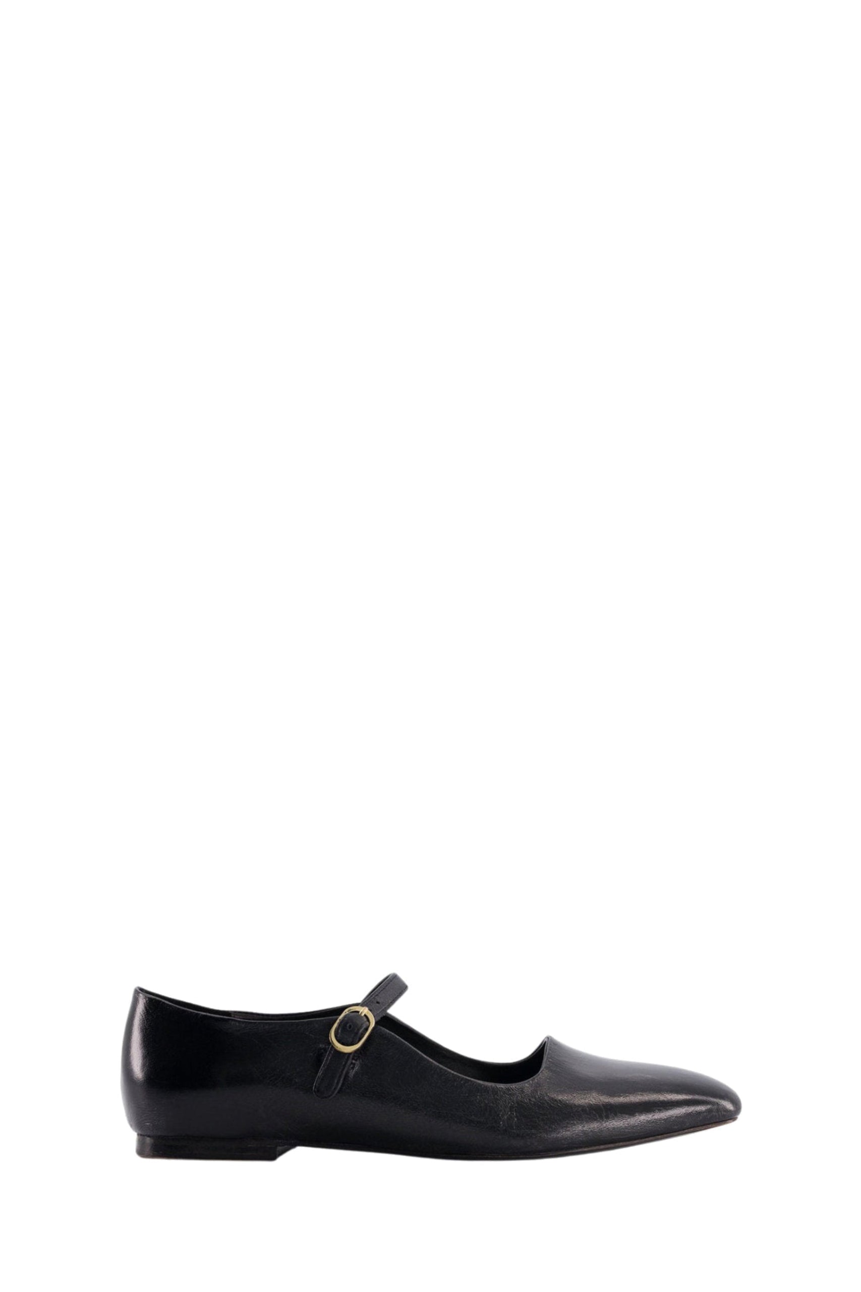 Ballerines Mary en cuir - Black