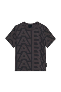 Monogram round-neck T-shirt - Black & Charcoal